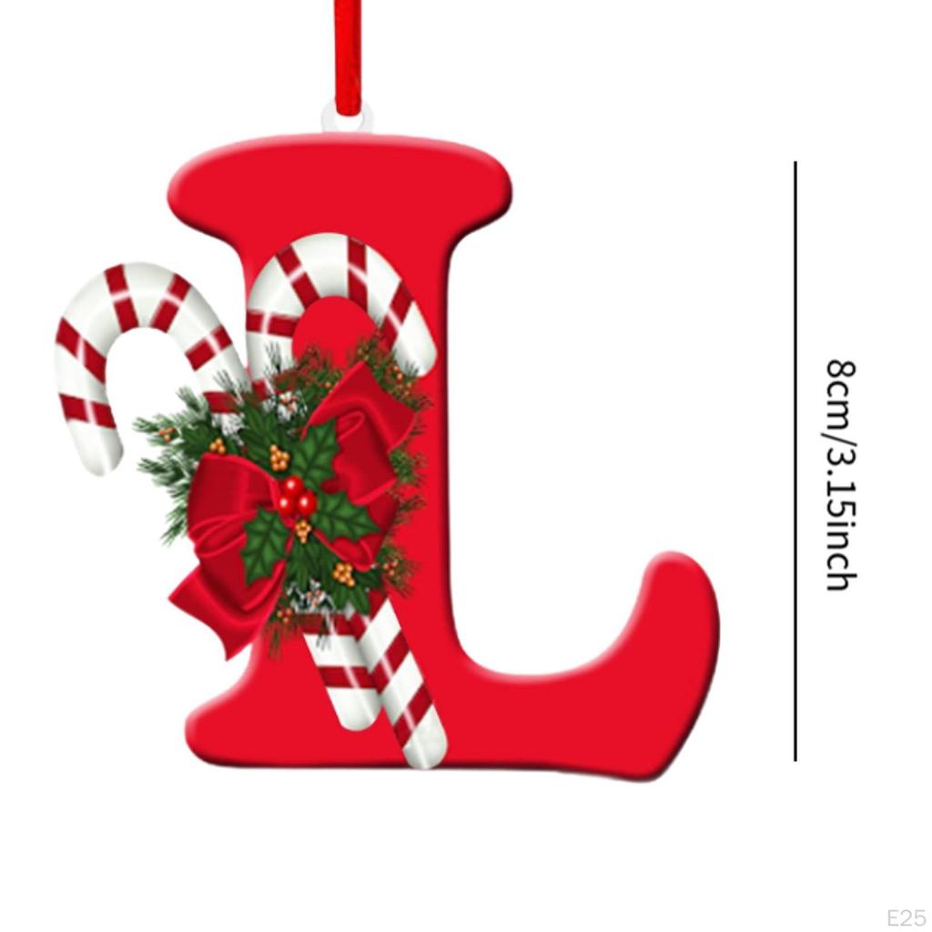 Alphabet-Christbaumschmuck für Feiertagsdekoration und Feiern