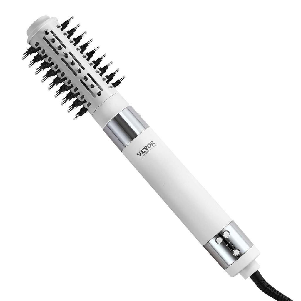 VEVOR Hair Dryer Styler, Ionic Hair Dryer Brush, 110,000RPM High-Speed Hot Air Styler with Oval & Paddle Brush