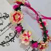 Flower Headband Nice Looking Adjustable Artificial Women Girl Flower Wreath Crown for Wedding