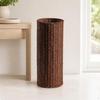 Freestanding Rattan Umbrella Basket | SpaceSaving Vertical Design, Tightly Woven Texture,