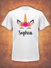 Personalised Any Name Unicorn Girls Girl Gift Baby Children's T- Shirt Kids
