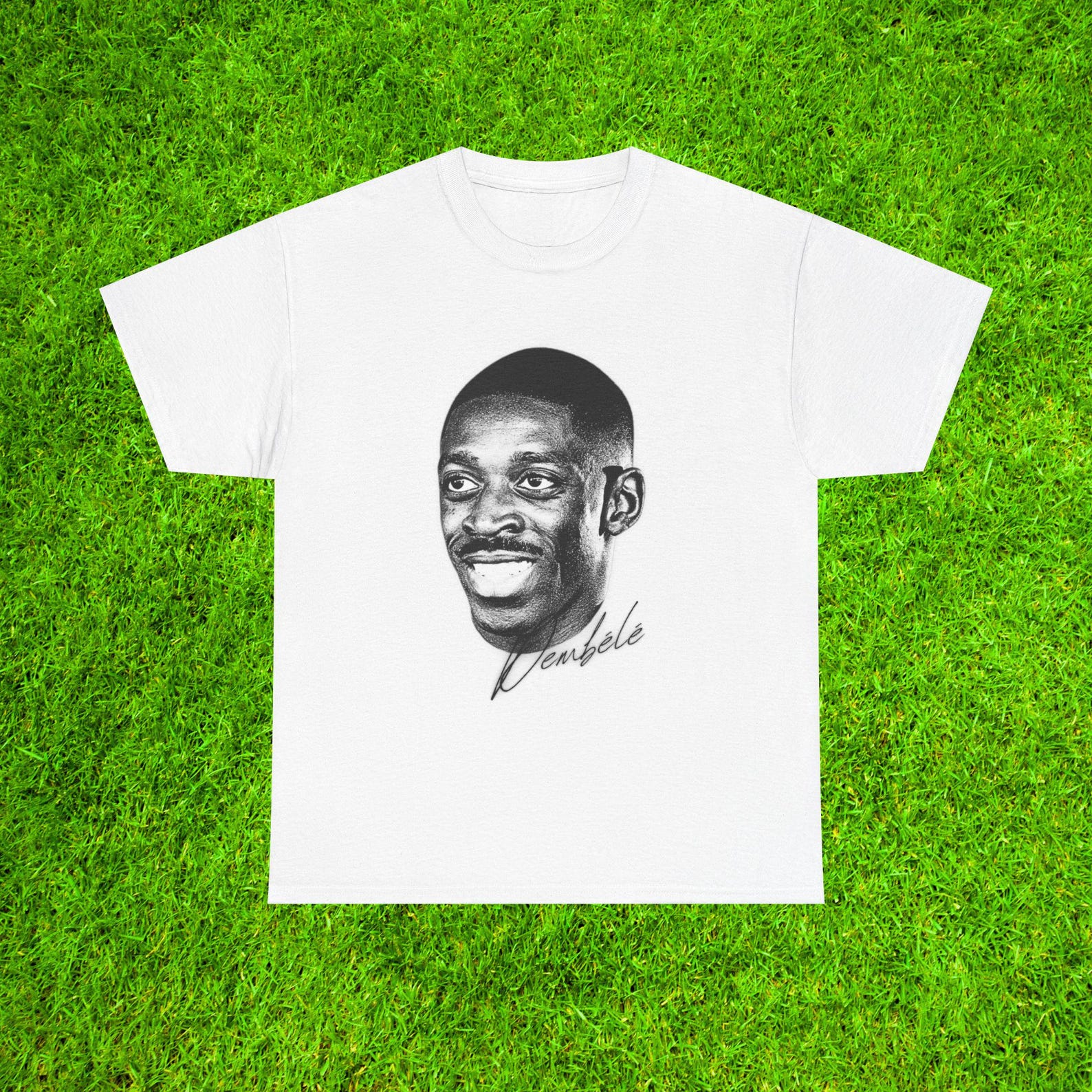 Ousmane Dembele T-Shirt PSG Barcelona Dortmund France Soccer Fan Gift Football Legend Tee Streetwear Clothing Paris Merch Art White Shirt L