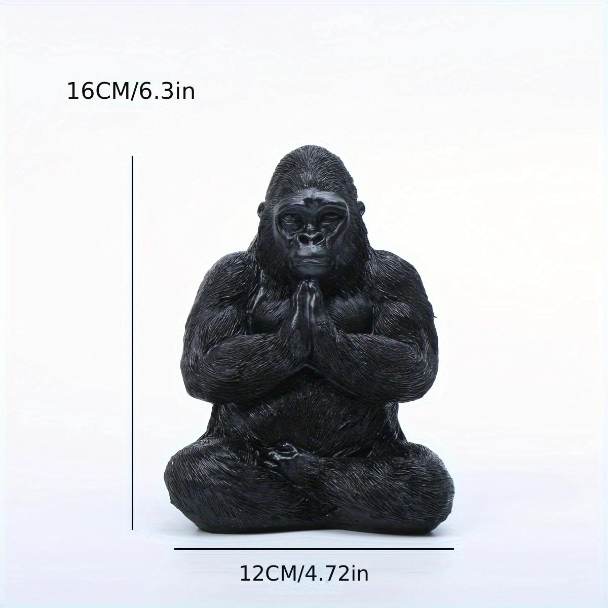 

1 pc Resin Yoga Frog Figurine, Meditation Frog Statue, CountrysideGarden, Decoration Realistic Animal Figurine