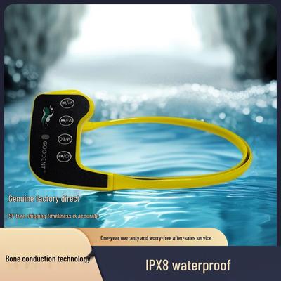 Водонепроницаемые Bluetooth-наушники с костной проводимостью, со встроенной памятью и долгим временем работы, для бега и плавания
