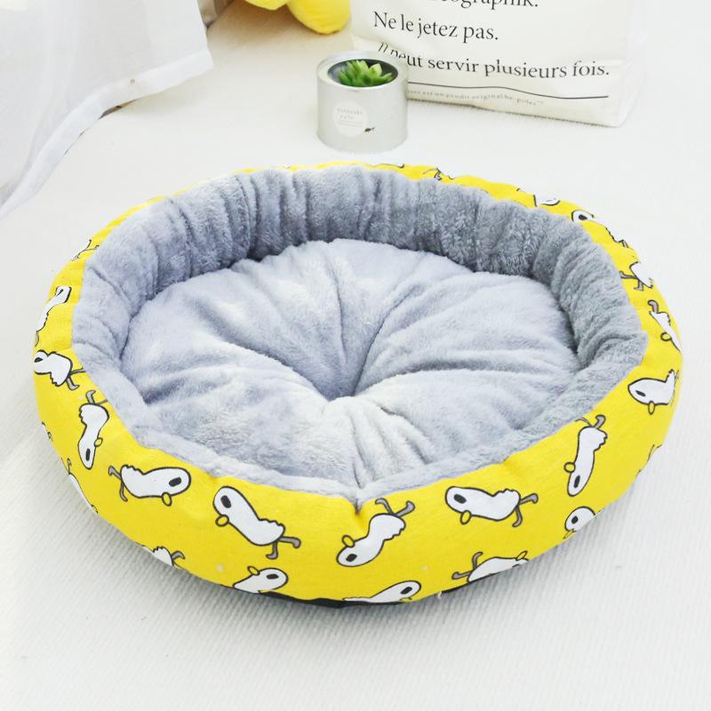 

Гнездо для питомца с бархатной теплой собачьей будкой, круглой будкой для кошек, универсальной подушкой для сна для собак и кошек, повседневное соседство S-