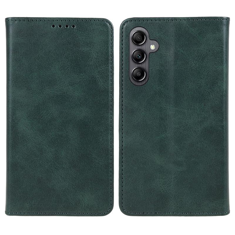 For Samsung Galaxy A56 5G Case Strong Magnetic PU Leather Phone Cover Calf Texture
