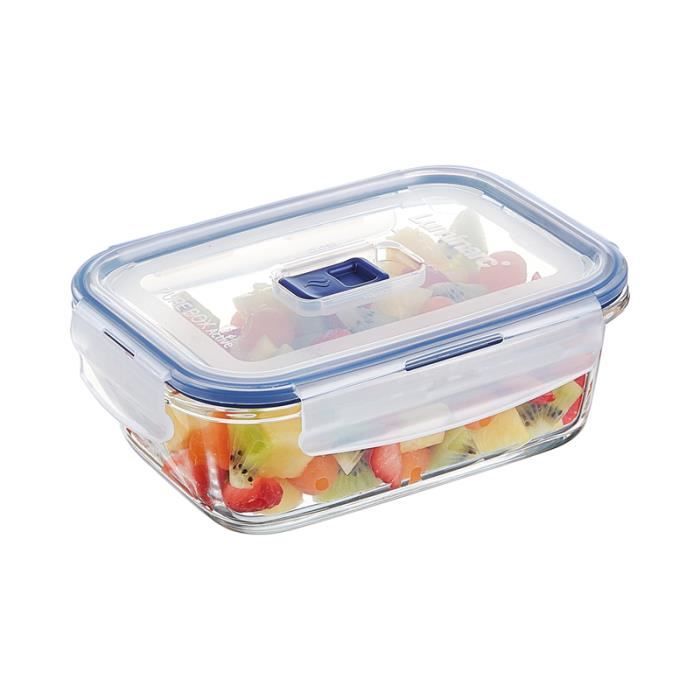 Boite Rectangle 82cl Pure Box Active - Luminarc - Verre Trempé Extra Résistant Et Hermétique