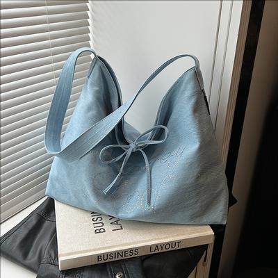 Fashion Large-capacity Canvas Bag Women's New Casual Commuter Shoulder Messenger Bag