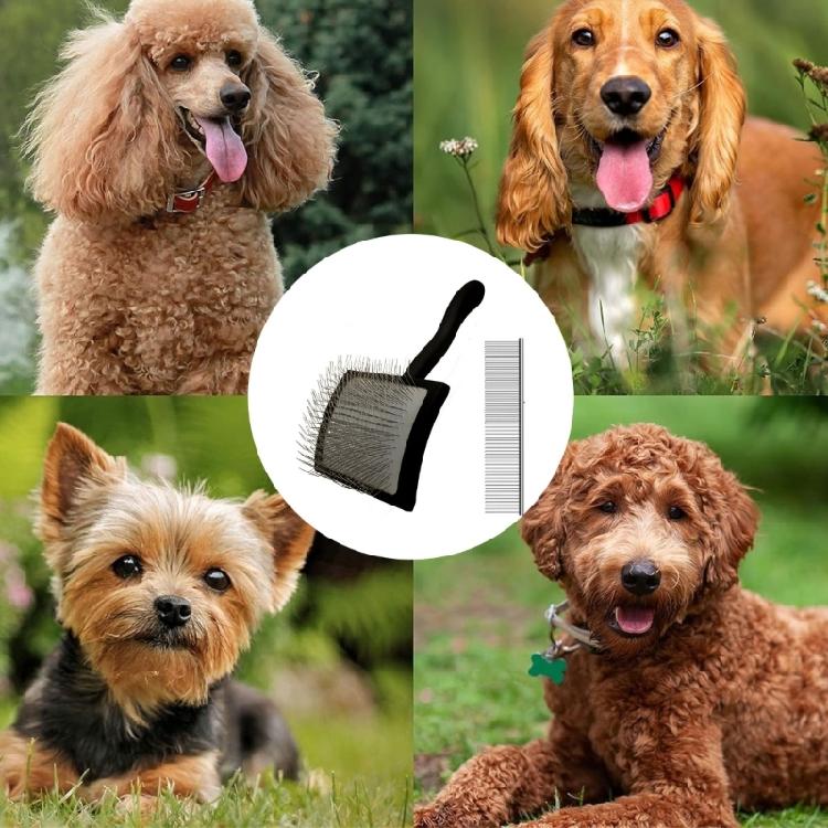 Hunde Entfilzungskamm Friseurbürste Werkzeug Hunde Rechenbürste zum Massieren