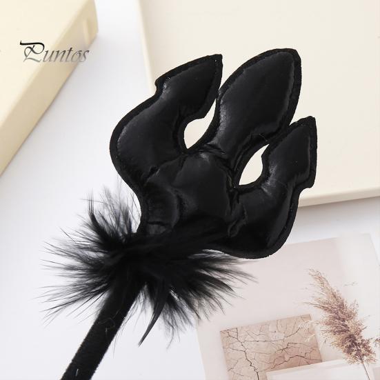 Lightweight Halloween Costume Headband Devil Horn Headband, Black Demon Hand Gothic Hair Accessories for Parties Stick Photo Shoot, Cosplay,