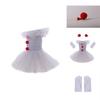 Colorful Mesh Princess Dress Set For Halloween Costume Parties