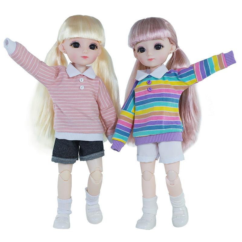 Exquisite 30cm Doll Dress-up Set Gift Box Girls Play House Toys