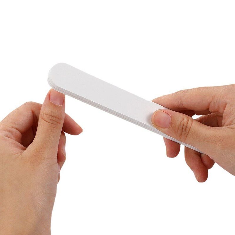 Manicure Burnishing Stick Double-Sided White 5000 Mesh Delicate Fine Grinding Restore Gloss Polished White Surface Ultra-Fine Waxing