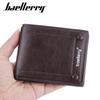 New wallet men's short European and American minimalist multi-card wallet retro open card bag