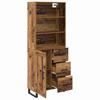 Highboard with Drawers 2 Pcs Reclaimed Wood Effect Particleboard