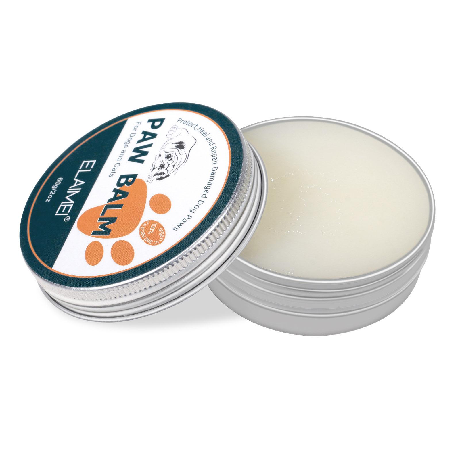 

ELAIMEI Paw Balm 2 унции для собак и кошек Лечебный бальзам для лап собак и пустышка для лап защищают и лечат трещины белый