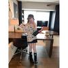 Chic Women's One-Shoulder Star Print Long Sleeve Tee for Fall 2025 - Lightweight Sun Protection Cover-Up