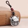 Braided Rope Key Rings Lucky Cat Car Ornament New Car Pendant