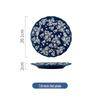 Luxury National Tide Style Ceramic Bowl & Plate Set - Underglaze Color, Ideal for Rice, Soup, and More.