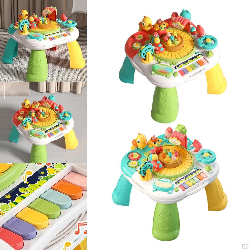 Children's Musical Learning Table, Colorful Durable Toys,