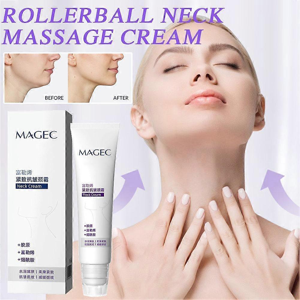Roller Massage Cream-Infused with Retinol Hyaluronic Acid Firms the Neck Reduces Wrinkles Double Chin