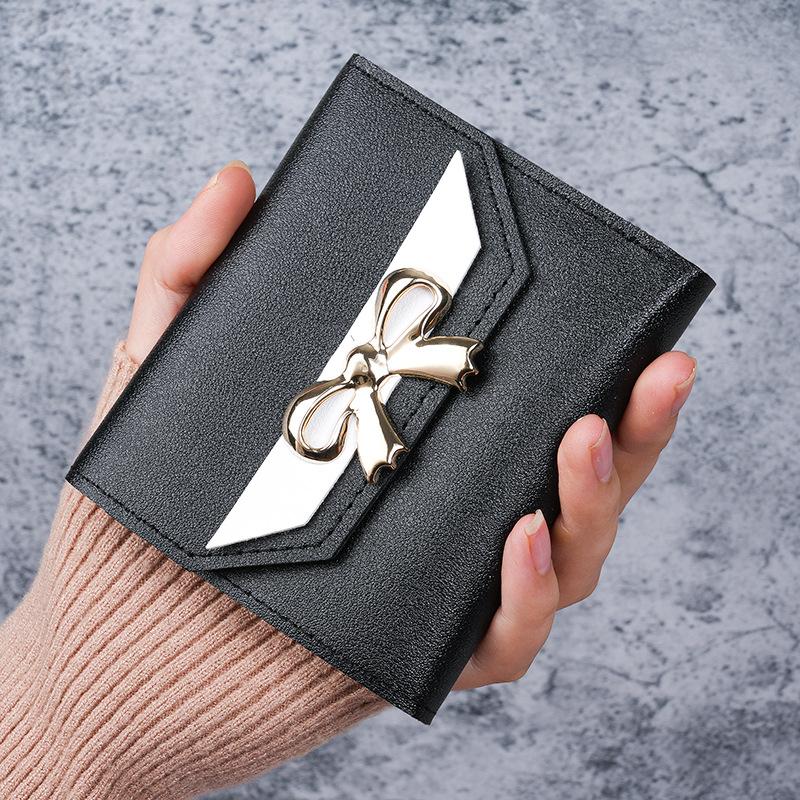 Women's Bag Bow Short Women's Wallet Mini Portable Small Bag