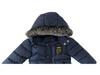 Boys' Winter 2024 Mid-Length Cotton Coat: Korean Style, Thickened, Fleece-Lined, Big Fur Collar, for Small and Medium Children.