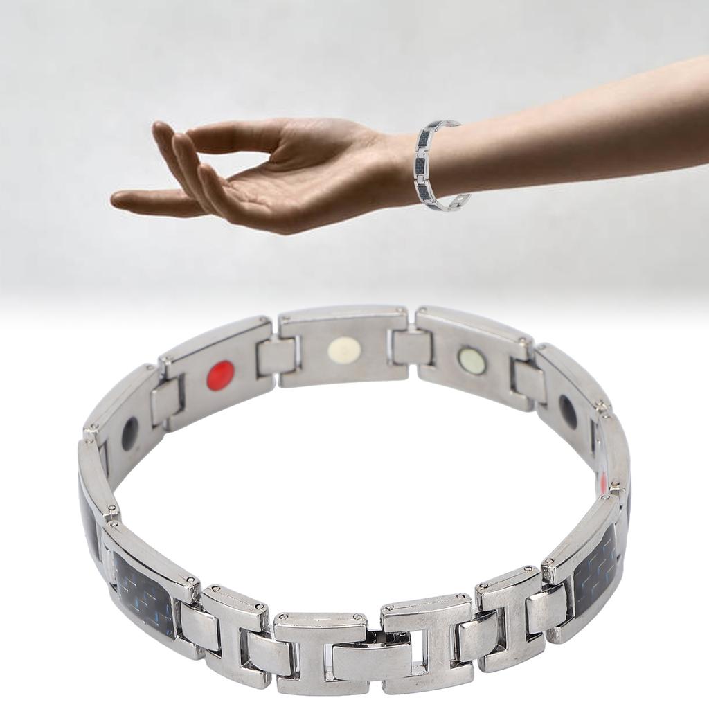 Náramek z titanové oceli s uhlíkovými vlákny Náramky pro úlevu od bolesti při artritidě Dárkový nástroj pro každodenní nošení