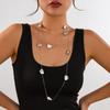 Irregular Trendy Women's Stainless Steel Jewelry Neck Multi-layer Accessories for Girls 2 Piece Set Decoration Wholesale Fashion