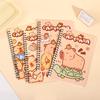 1Pc Random Style Creative Capybara Coil Notebook Cute Cartoon Notebook Horizontal Row Student Stationery Gift