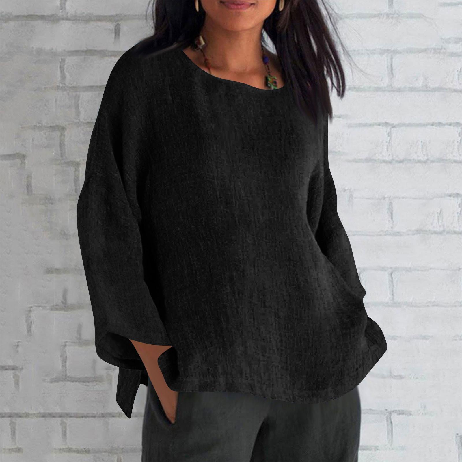 Женская мода с длинным рукавом и круглым вырезом — фото 5