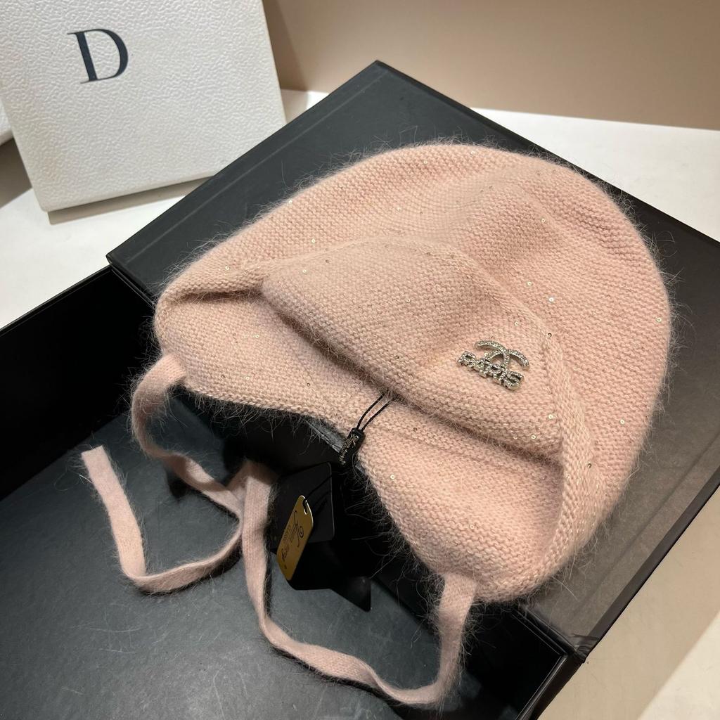 Xiaoxiangfeng Double-Layer Rabbit Fur Ear Protection Hat Winter North Cold Warm Bag Head Knitted Hat Russian Hat