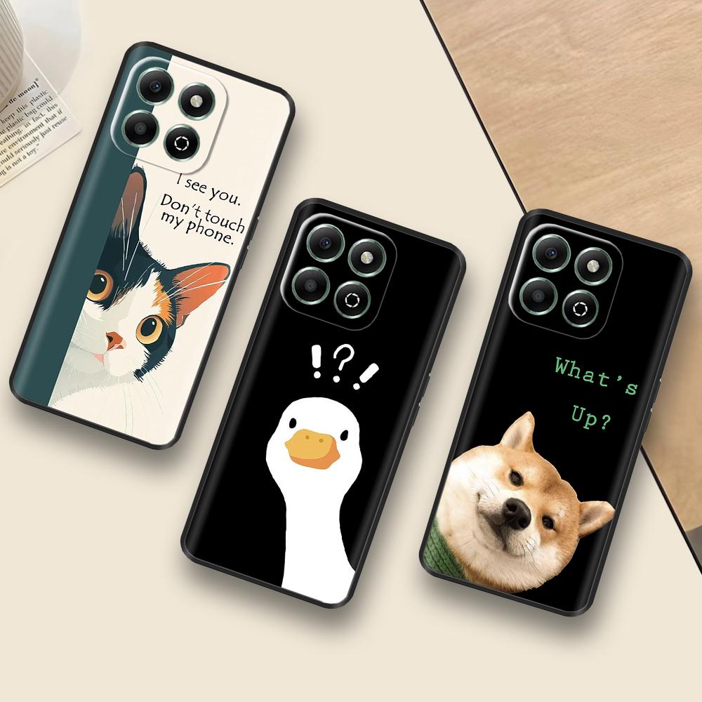 Handyhülle Für Honor X6b Hülle Schmetterling Flüssigsilikon Vollschutz Rückseite Für Honor X6b X 6b HonorX6b JDY-LX1 JDY-LX2