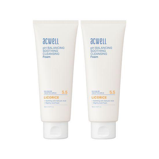 ACWELL PH Balancing Soothing Cleansing Foam Double Plan (150ml+150ml)