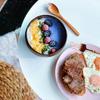 12-15cm  Natural Coconut Bowl Set Wooden Salad Ramen Bowl Coconut Wood Spoon Set Coco Smoothie Kitchen Tableware Coconut Bowl