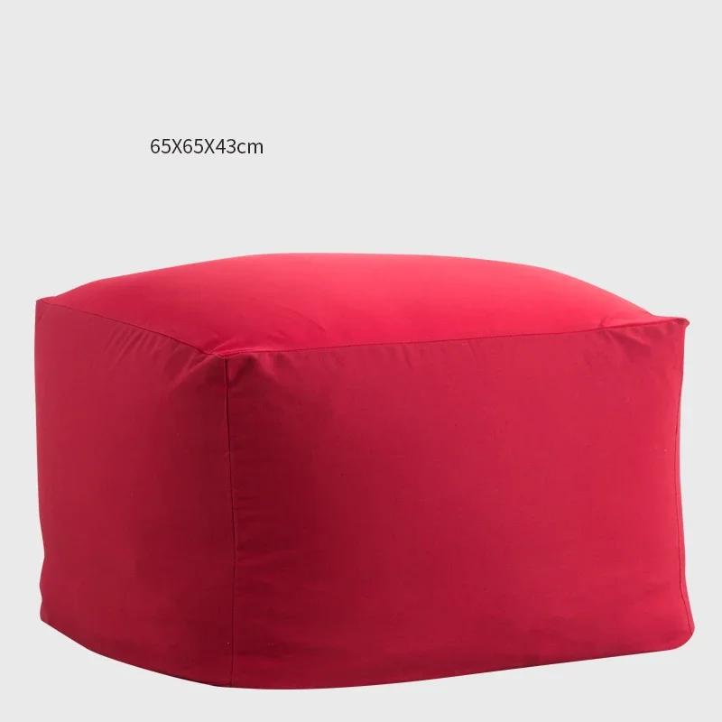 Japanese Style Soft Lazy Sofa Cozy Single Chair Unfilled Lounge Bean Bag Sofa Cover Home Pouf Couch Tatami Living Room Furniture