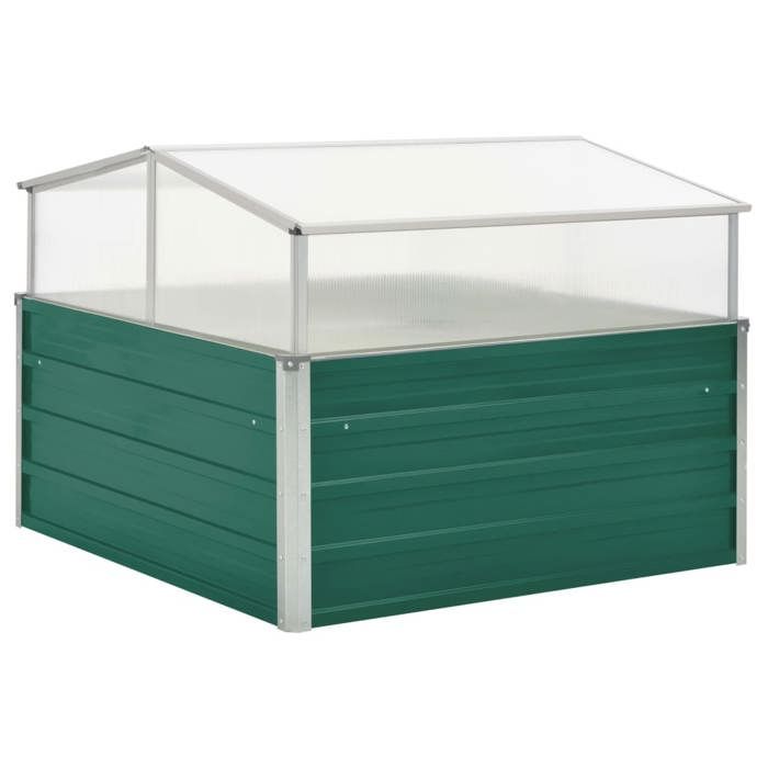 Serre - vidaXL - 100x100x77 cm - Acier galvanisé - Aluminium - Polycarbonate