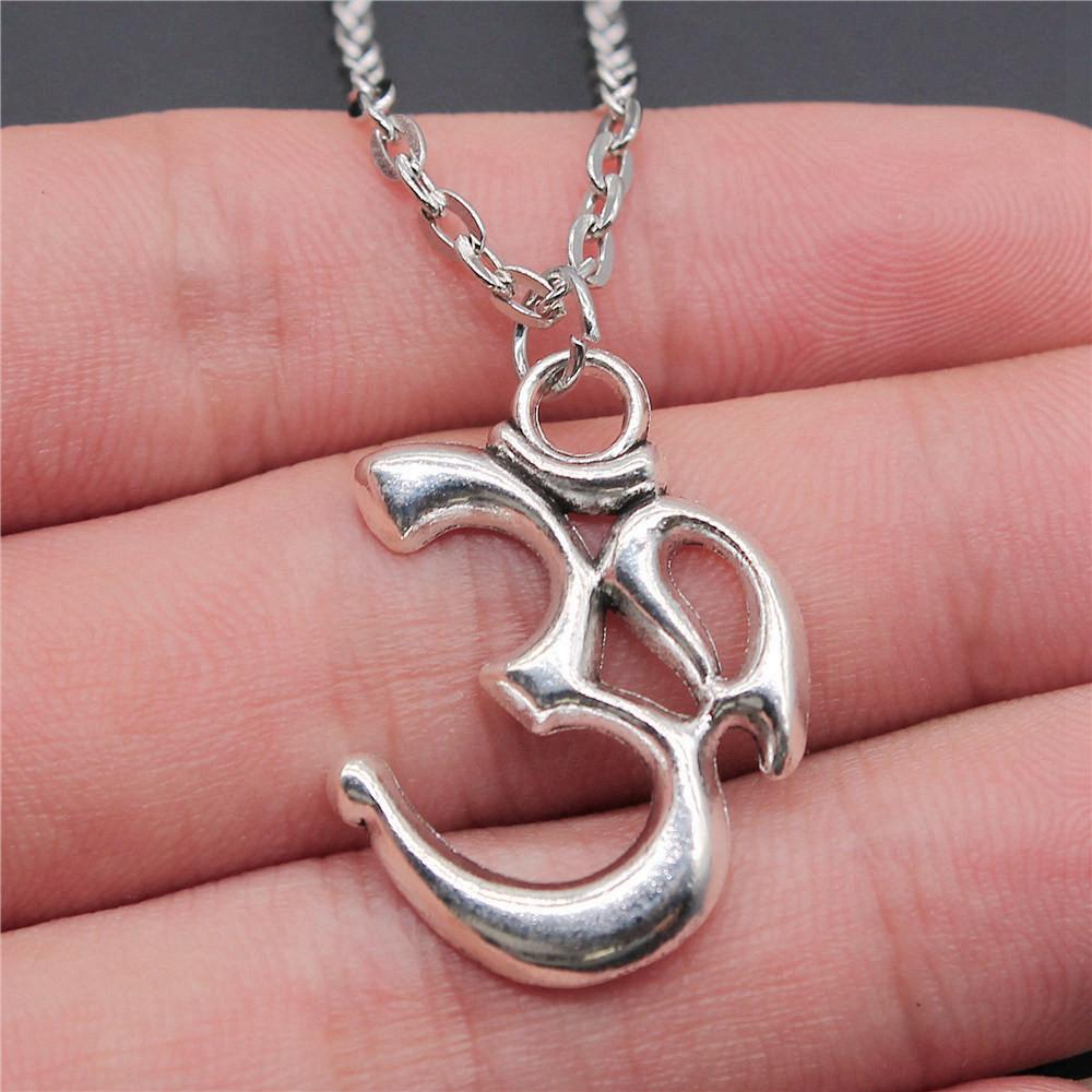 OM Jógový náhrdelník na krk 43cm řetízek Dámské šperky Plážové Boho věci