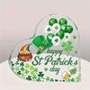 2D Flat, St. Patrick's Day Heart-Shaped Acrylic Desktop Decoration Plaque, Suitable for Wall Decoration, Porch, Room, Villa, Accents Home, Hallway, or