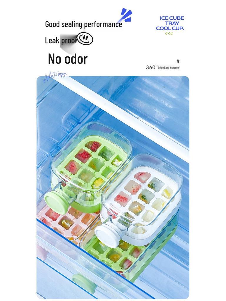 Trendy Ice Cube Tray: Zero-Contact Removal, Outdoor Straw Cup & Fitness Curling Pot