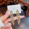 European and American exaggerated irregular fringed earrings, temperament niche design shows face thin earrings earrings