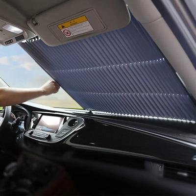 Car Sunshade Automatic Retractable Front Windshield Sunscreen, Summer Car Accessories, UV Protection, Easy To Install