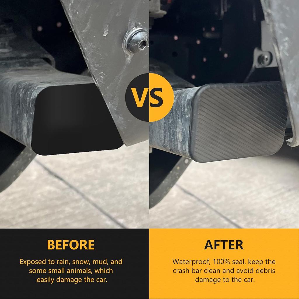 Crash Bar End Caps Front Axle Plug for 2021 2022 2023 2024 2025 New Ford Bronco 2/4 Door Exterior Accessories Rubber Stopper Protection Cover Front