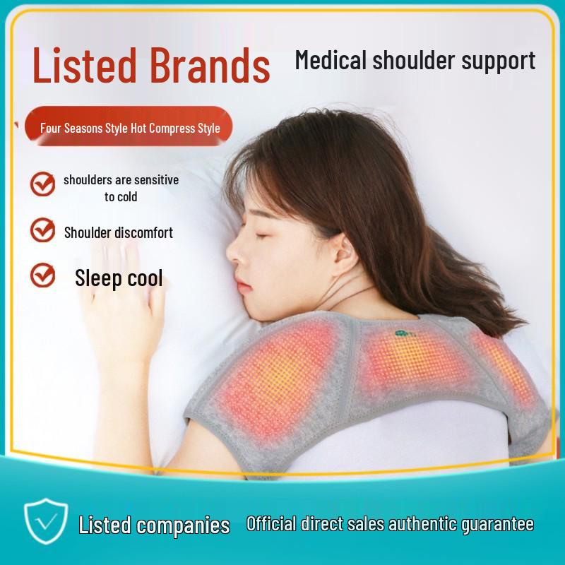 Damski ciepły ochraniacz kręgosłupa szyjnego i ramion - kamizelka bez rękawów z ochroną przed zimnem i gorącym kompresem