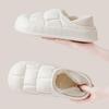 Waterproof Non-Slip Winter Home Shoes Women Comfort Soft Sole Plush House Slippers Woman Solid Color Warm Cotton-Padded Shoes