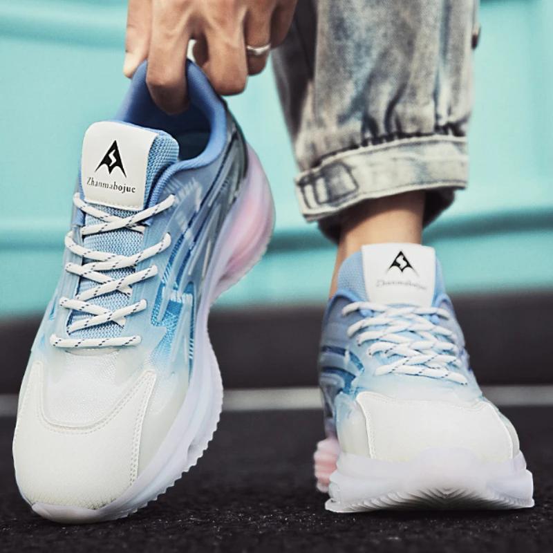 Fashion Men's Sneakers Men Running Shoe Breathable Outdoor Sports Shoes Lightweight Shoes for Men Comfortable Athletic Training Footwear