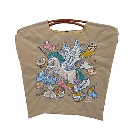 Ball Chain Official Product D.UNICORN Unicorn Size M Ddi Mai Kuwahara Collaboration Eco Bag Tote Embroidery 313017