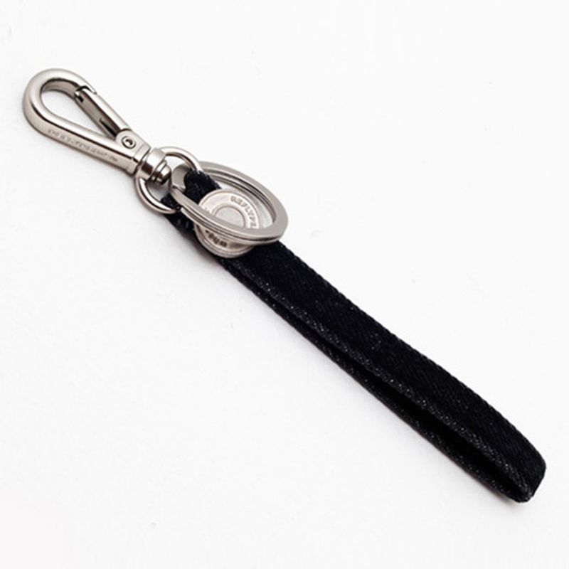 

reflyperky denim loop keychain (black) Black