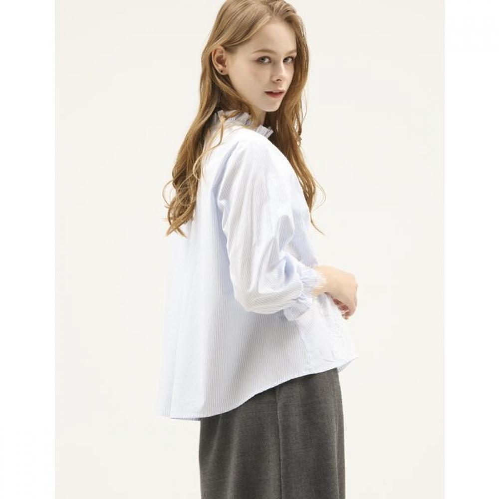 SON JUNG WAN Flower Frill Neck Shirt Zdr6161200