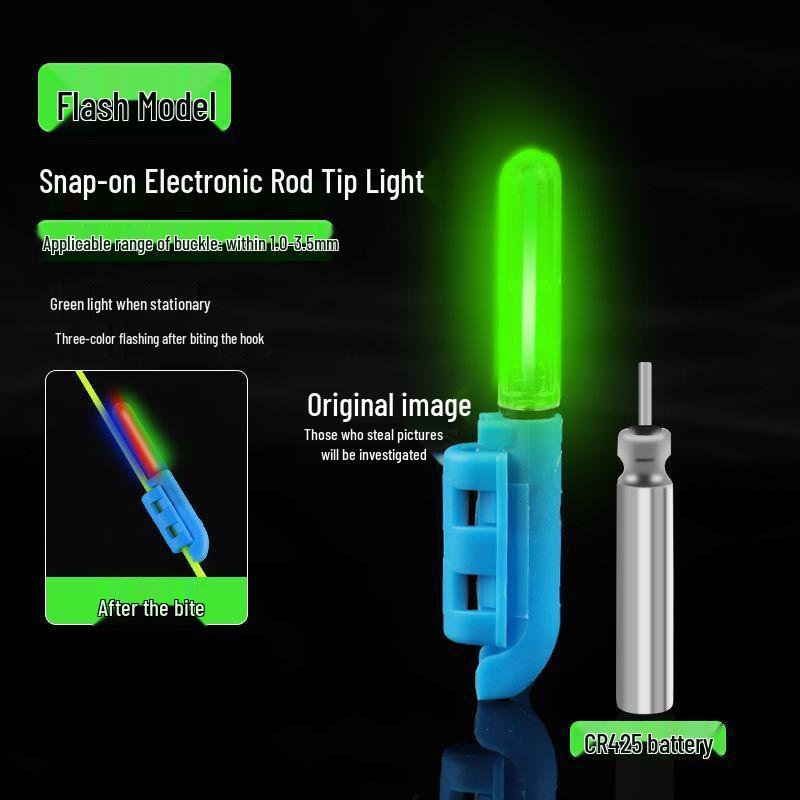 Multi-Color LED Luminous Rod Tip for Night Fishing - Electronic Fluorescent Light Stick Alarm